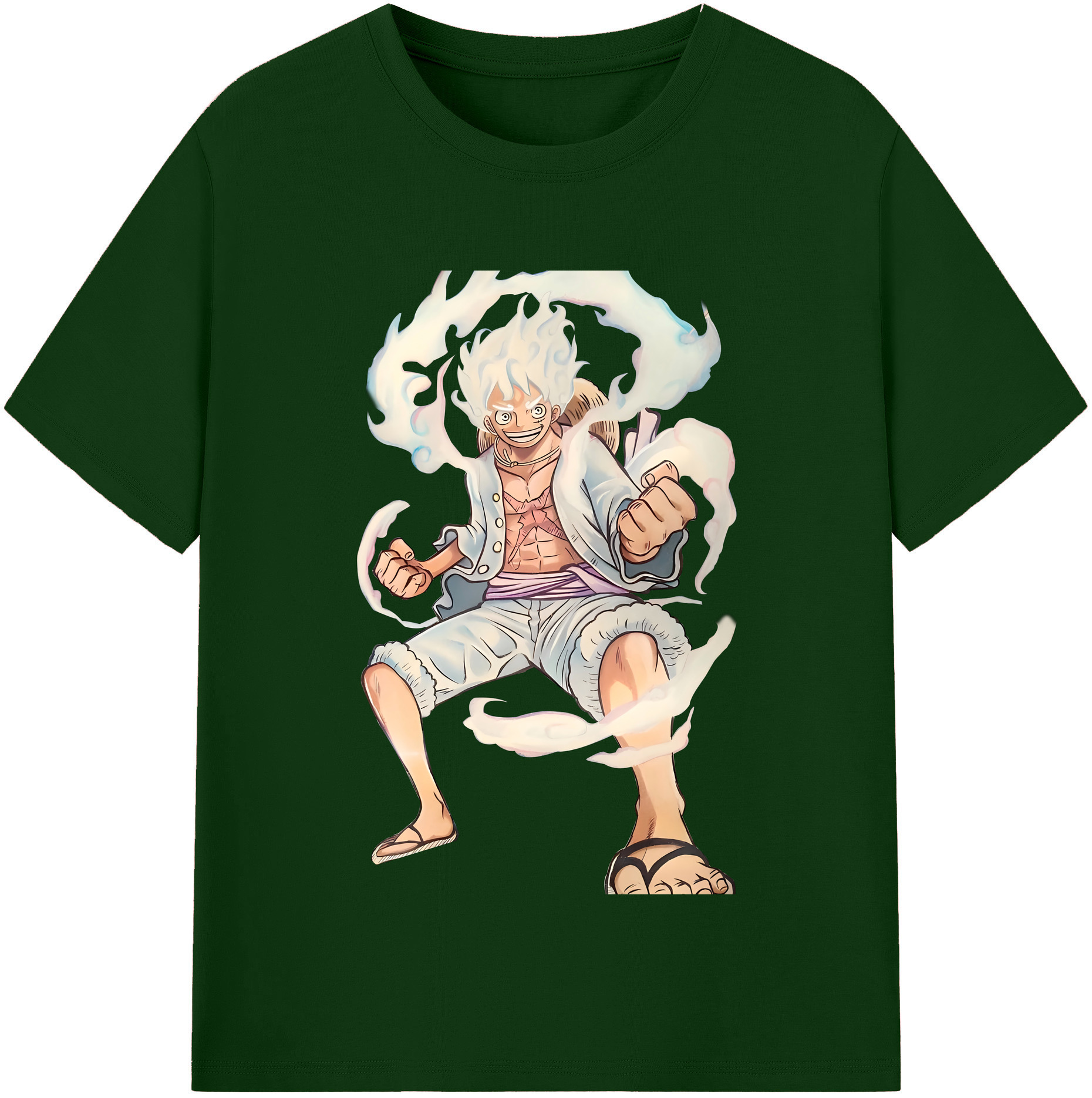ワンピース モンキー・D・ルフィ ONE PIECE Monkey D. Luffy 綿100％半袖Tシャツ（フロントプリント）
